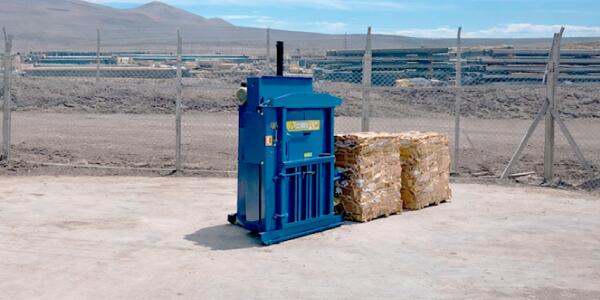 Prensa Hidráulica — compactación residuos reciclables Smart Waste NOA