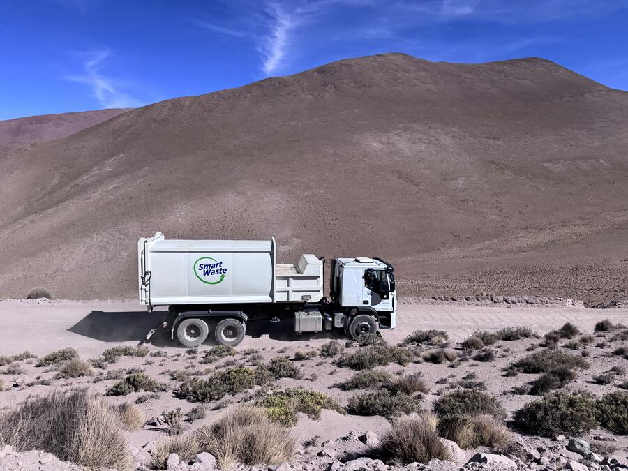Transporte Residuos Sólidos Urbanos — gestión RSU minería NOA Smart Waste